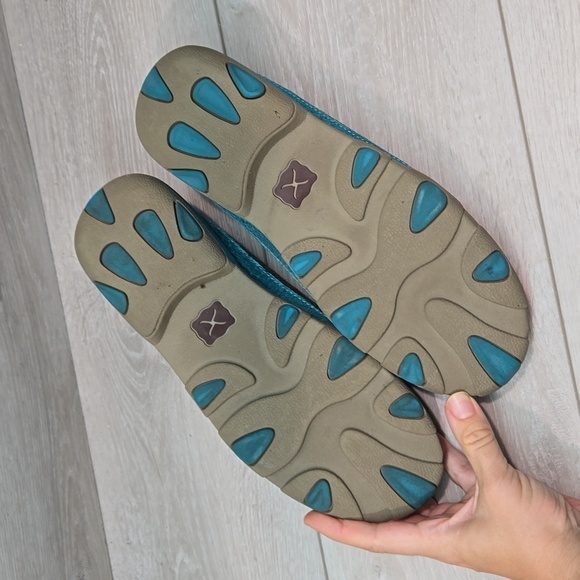 Twisted X Womens Leather Driving Moc Loafer boots shoes sz 9M - Picture 10 of 11